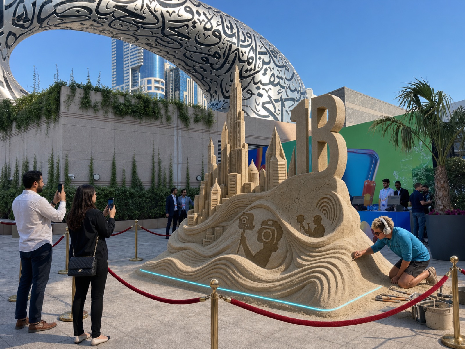 Sand sculpture skyline — concept