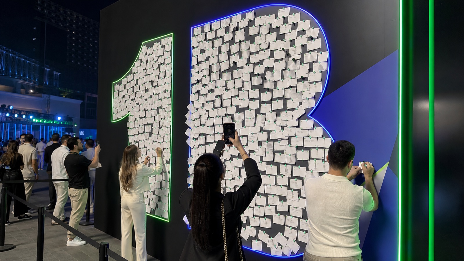 Interactive question wall — concept